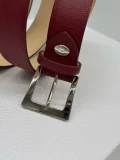 Longchamp Game On Women's Belt - L7641HLQ030 / Granet Red - 127 x 3 cm