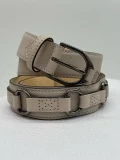 Longchamp 3D Women's Belt - 40002970299 / Taupe - 112 x 3 cm