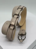 Longchamp 3D Women's Belt - 40002970299 / Taupe - 112 x 3 cm