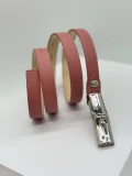 LONGCHAMP LE ROSEAU WOMEN'S BELT - 40021HPNP13 / ANTIQUE PINK - 115 X 2 CM