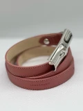 Longchamp Le Roseau Women's Belt - 40021HPNP13 / Antique Pink - 115 x 2 cm