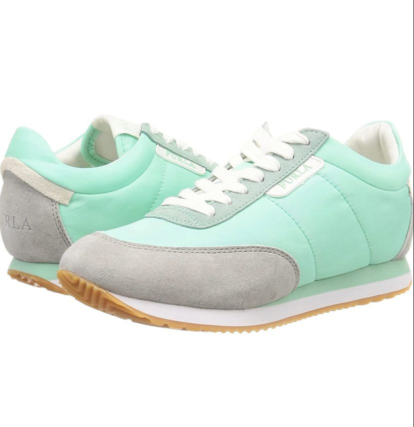 Furla Run Sneaker Lace-Up - Acquamarine/Gesso - Eur 35