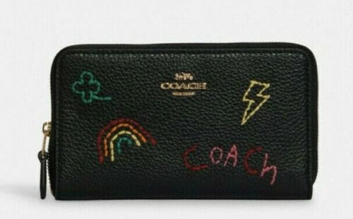 Coach Women Wallet - IM/Black Multi - Medium