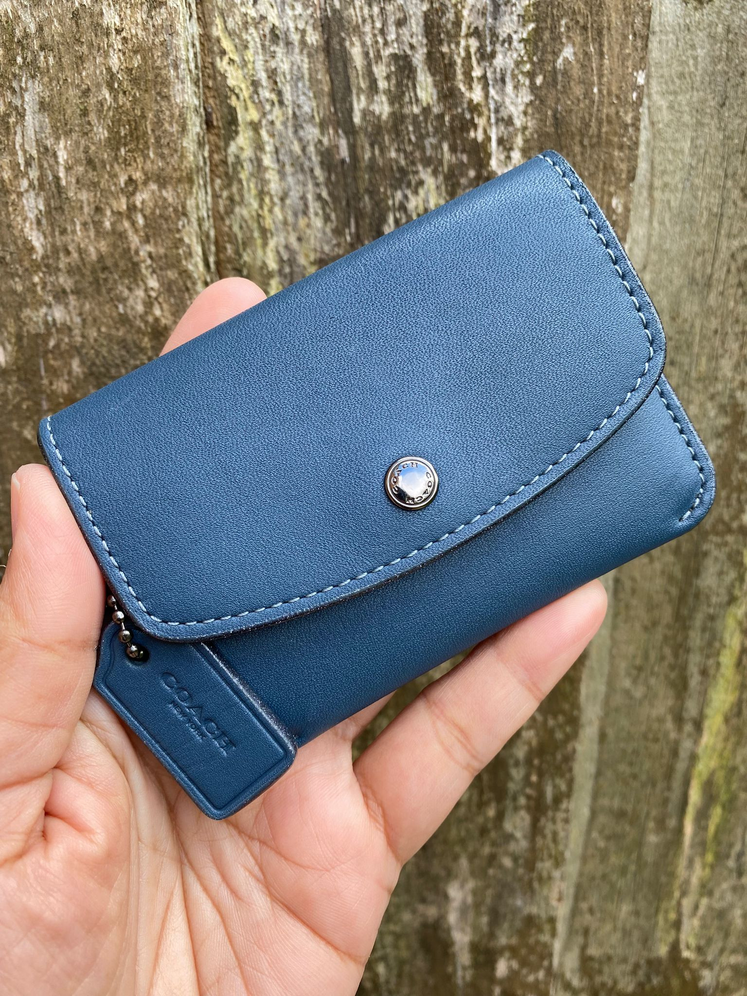 Coach Card Case - Blue - One Size