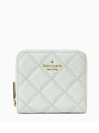 Kate Spade Natalia Quilted Leather Wallet - Crystal Blue - One Size