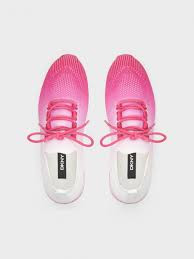 DKNY Lace Up Sneaker - Ashly Jungle Fuchsia/White - UK 3.5 / US 6