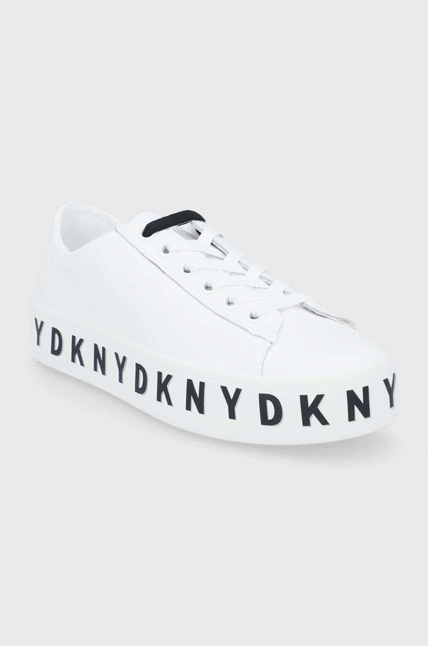 DKNY Banson Lace Up Sneaker - Nappa White - US 6.5/ EUR 37/ UK 4