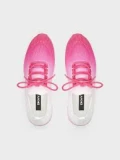 DKNY Lace Up Sneaker - Ashly Jungle Fuchsia/White - UK 3.5 / US 6