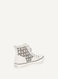 DKNY High Top Lace Up Sneaker - White / Black KZD14418 - US 7.5/ UK 5/ EUR 38
