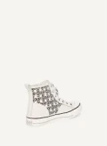 DKNY High Top Lace Up Sneaker - White / Black KZD14418 - US 9.5/ EUR 40.5 / UK 7