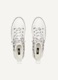 DKNY High Top Lace Up Sneaker - White / Black KZD14418 - US 9.5/ EUR 40.5 / UK 7