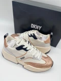 DKNY Retro Sneaker - Wht/Blk/Sil - US 6.5/ EUR 37/ UK 4