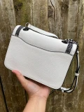 Dkny Zia Flap Shoulder / Crossbody R113AM45 - White/Gunmetal - Large  28 x 18 x 9 cm