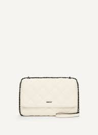 Dkny Lara Shoulder Bag - Wht / Blk / R933BE97 - Large