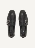 DKNY Buckle Loafer - Smooth Calf Black - UK 4 / US 6.5