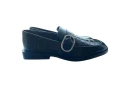 DKNY Buckle Loafer - Croco Black - UK 5 / US 7.5