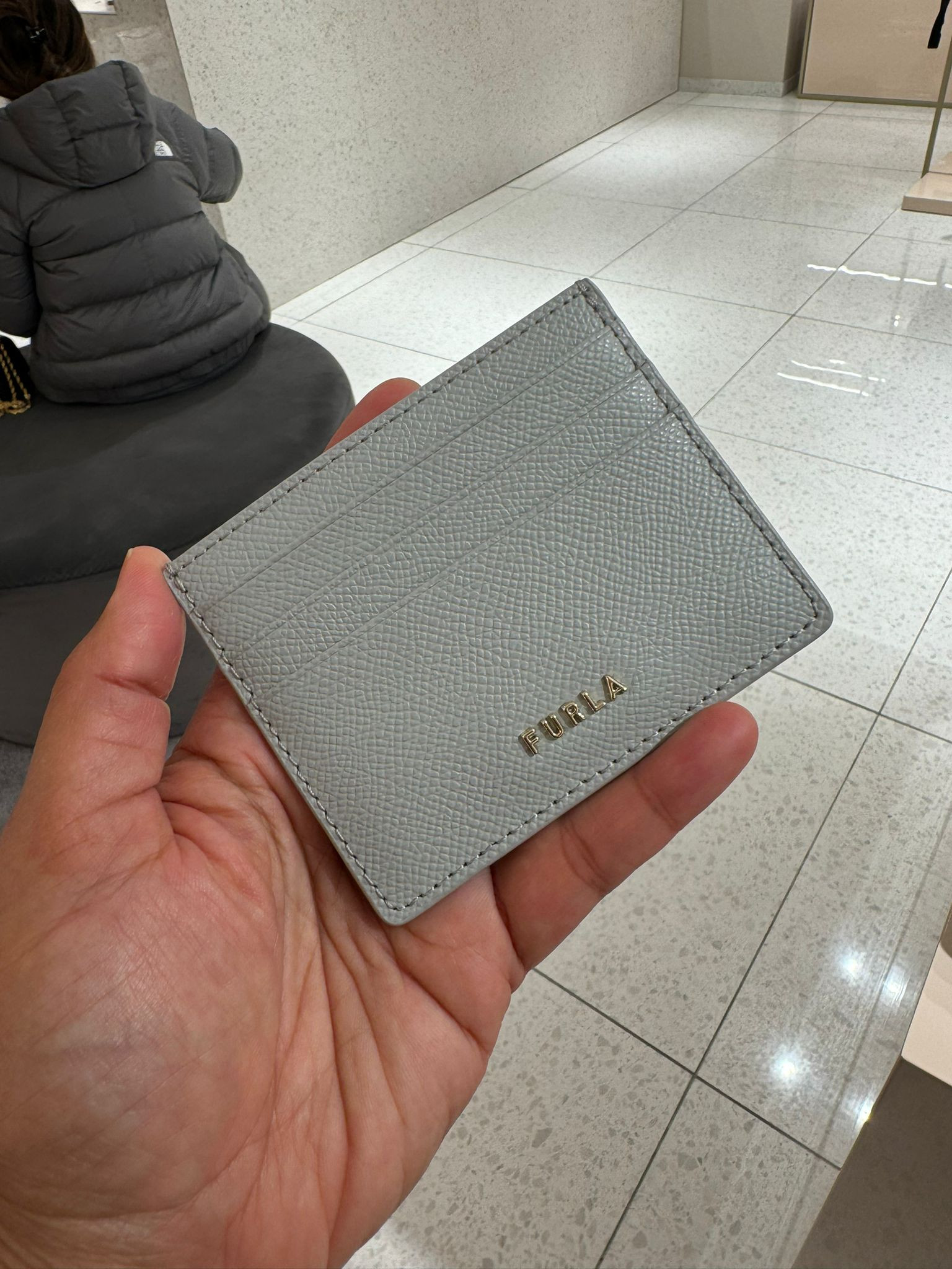 Furla Classic Credit Card Case - Cristallo Grey - One Size