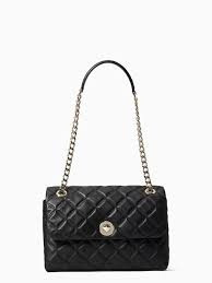 Kate Spade Natalia Smooth Quilted - Black - Medium