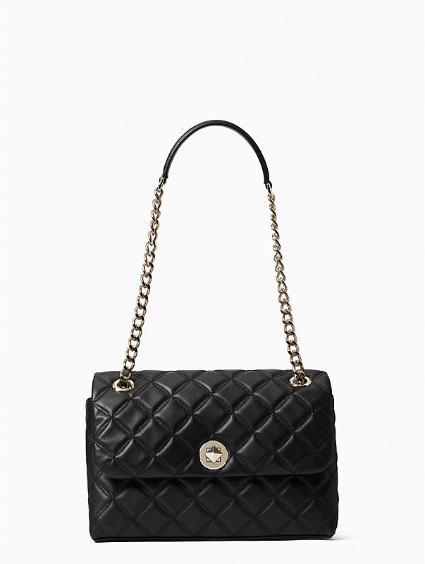 Kate Spade Natalia Smooth Quilted - Black - Small