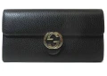 Gucci Interlocking Long Wallet - Black - One Size