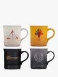 LE CREUSET HARRY POTTER COLLECTION SET OF 4 COFFEE MUGS - MIX COLOUR - 400ML