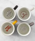 Le Creuset Harry Potter Collection Set Of 4 Coffee Mugs - Mix Colour - 400ml