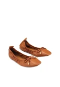 Tory Burch Square Toe Bow Ballet 88431 - Aged Camello - Us7.5 / Eur38