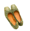 Tory Burch Square Toe Bow Ballet - Patina - Size Us 7.5 / Eur 38