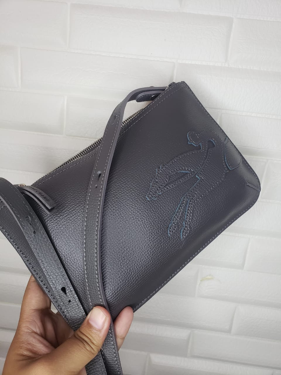 Longchamp Shop It Crossbody - Garphite - One Size