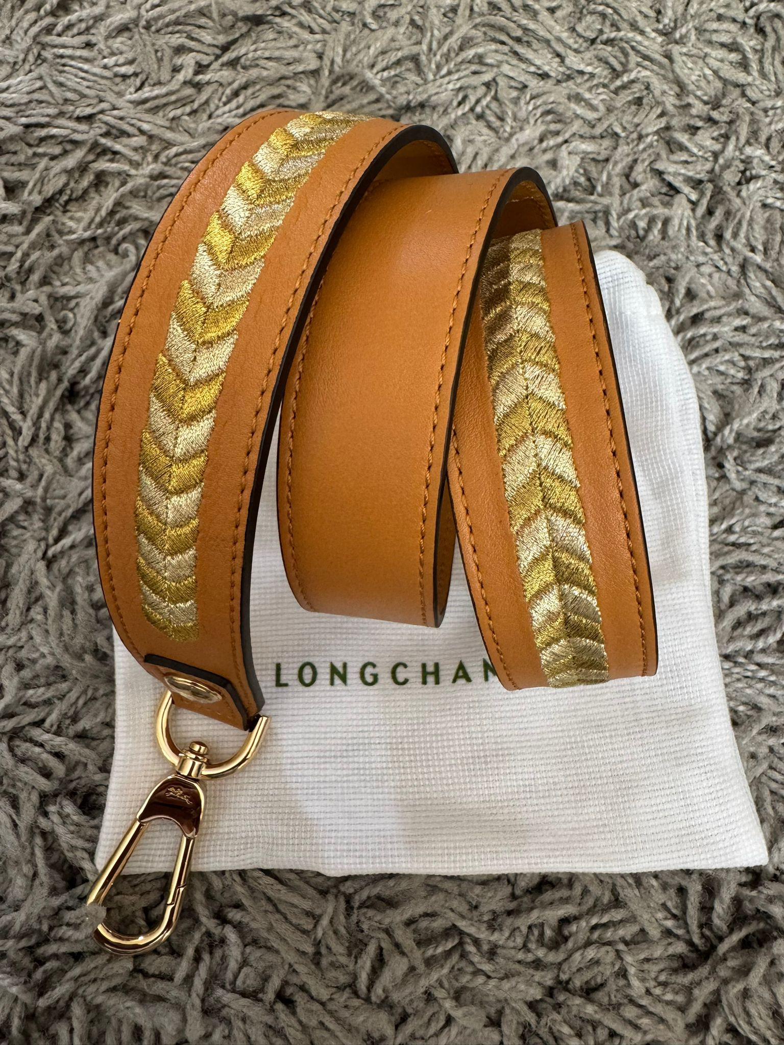 Longchamp Mademoiselle Strap - L7168883292 / Natural - 103 x 3 cm