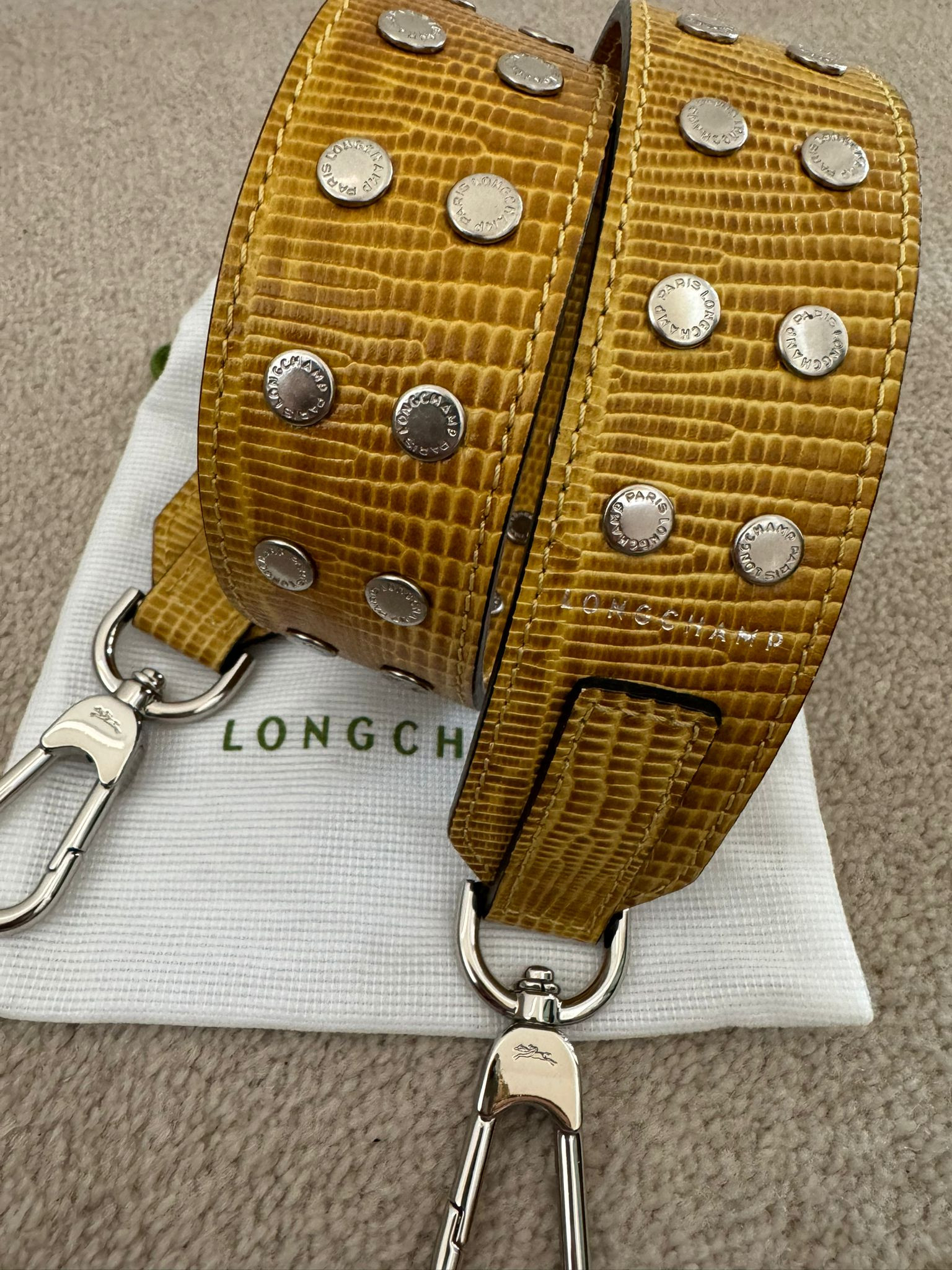 Longchamp Strap - Mustard - 34070757507