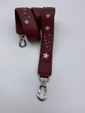 LONGCHAMP STRAP L7085737945 - MAROON STAR  - 104 CM