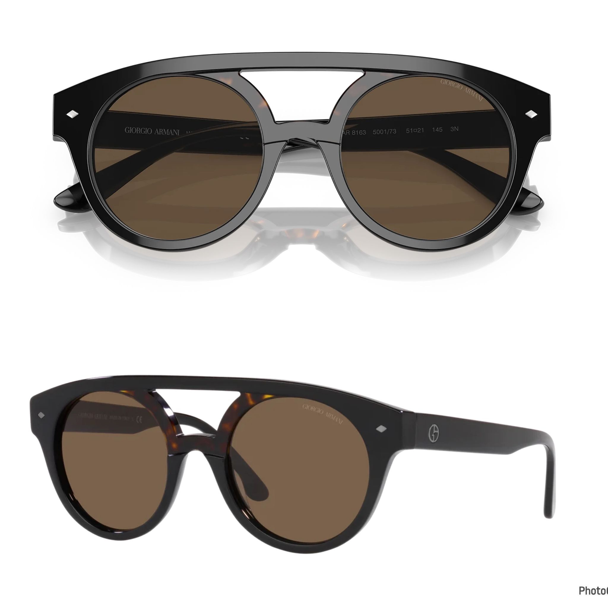 Giorgio Armani Sunglasses - AR8163 / BLK SHN - 51/21/145