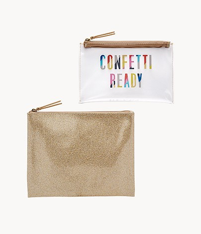 FOSSIL LARGE WRISTLET CONFETTI READY - GOLD - LARGE