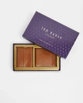 TED BAKER WALLET & CARDHOLDER SET STREETY - TAN / BROWN - ONE SIZE / 253506