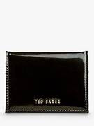 Ted Baker Patent Poppered Card Holder - Eellsa / Black - One Size / 243504