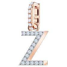 Swarovski Remix Alphabet Z Charm - 5437627 Cry/Ros - 2x1 CM