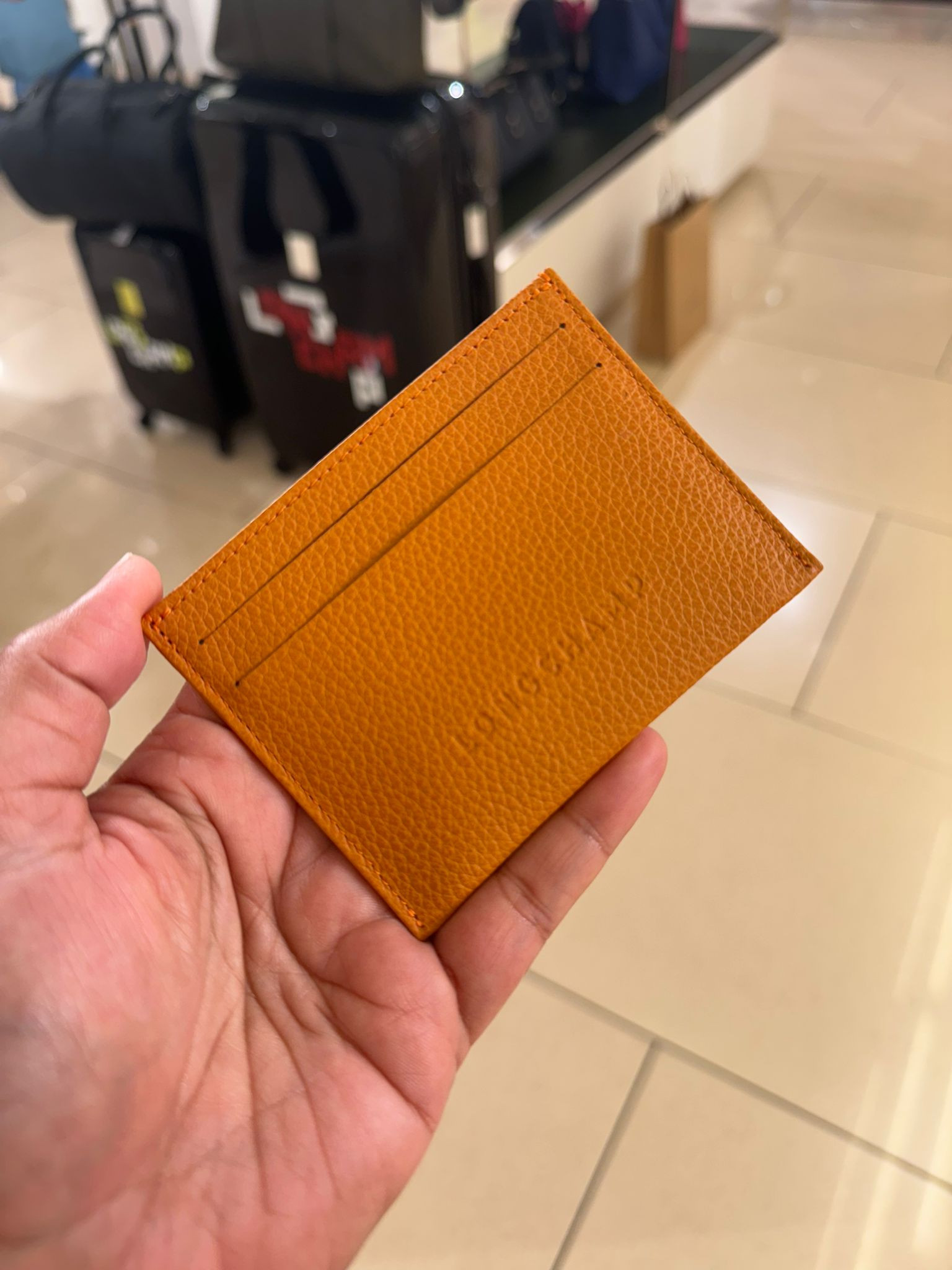 Longchamp Card Holder - Saffron - L3218021025