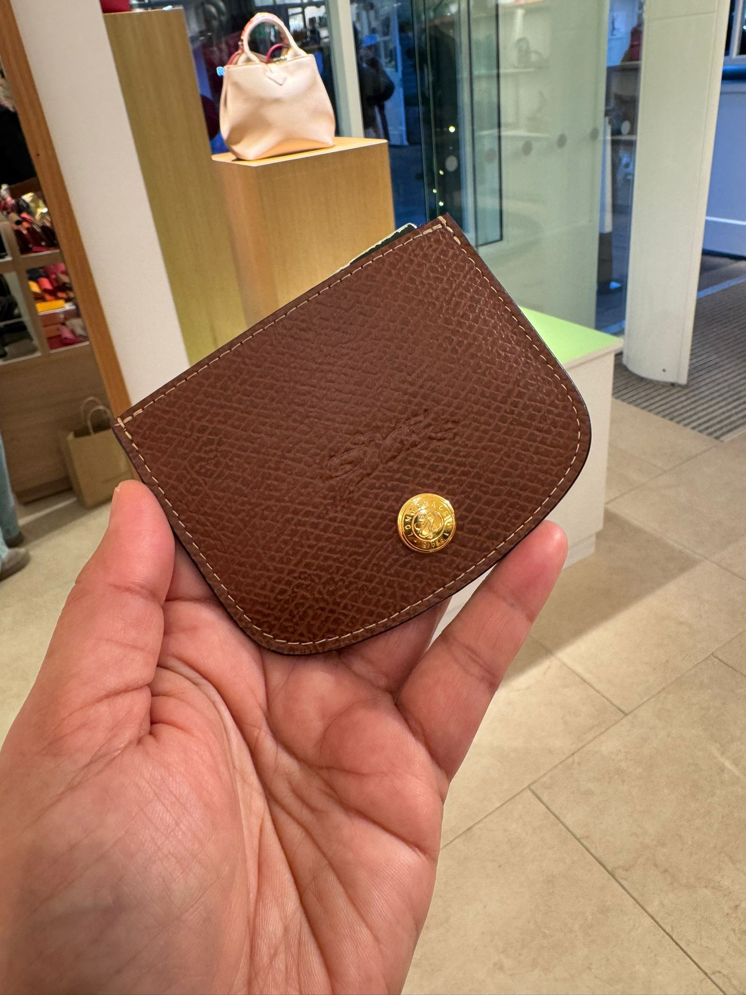 Longchamp Epure Card Holder - Cognac - 30031HYZ035