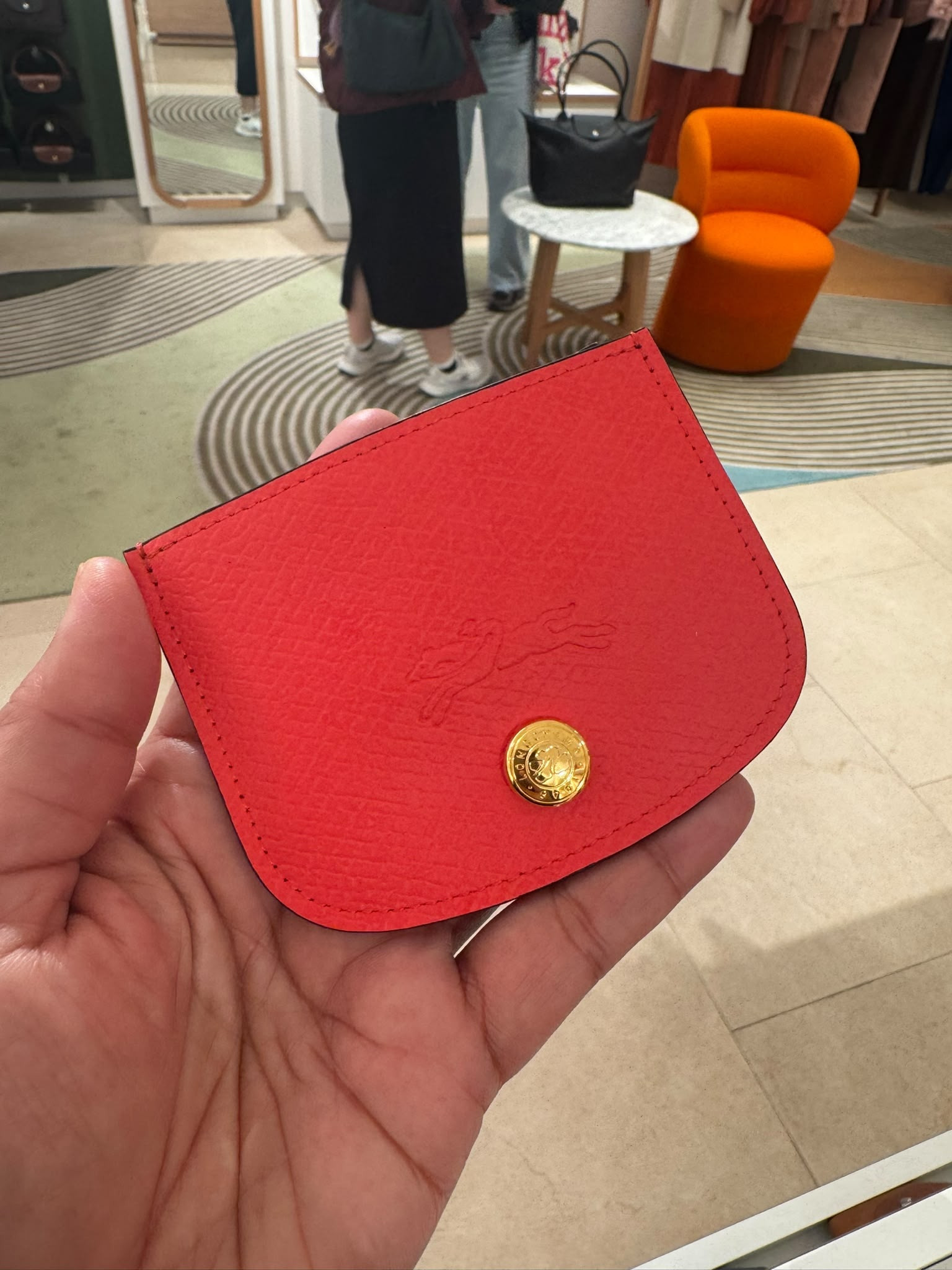 Longchamp Epure Card Holder - Strawberry - 30031HYZ218