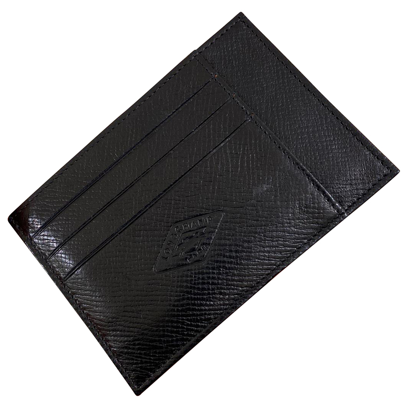 LONGCHAMP CARD HOLDER - NOIR / COGNAC - ONE SIZE