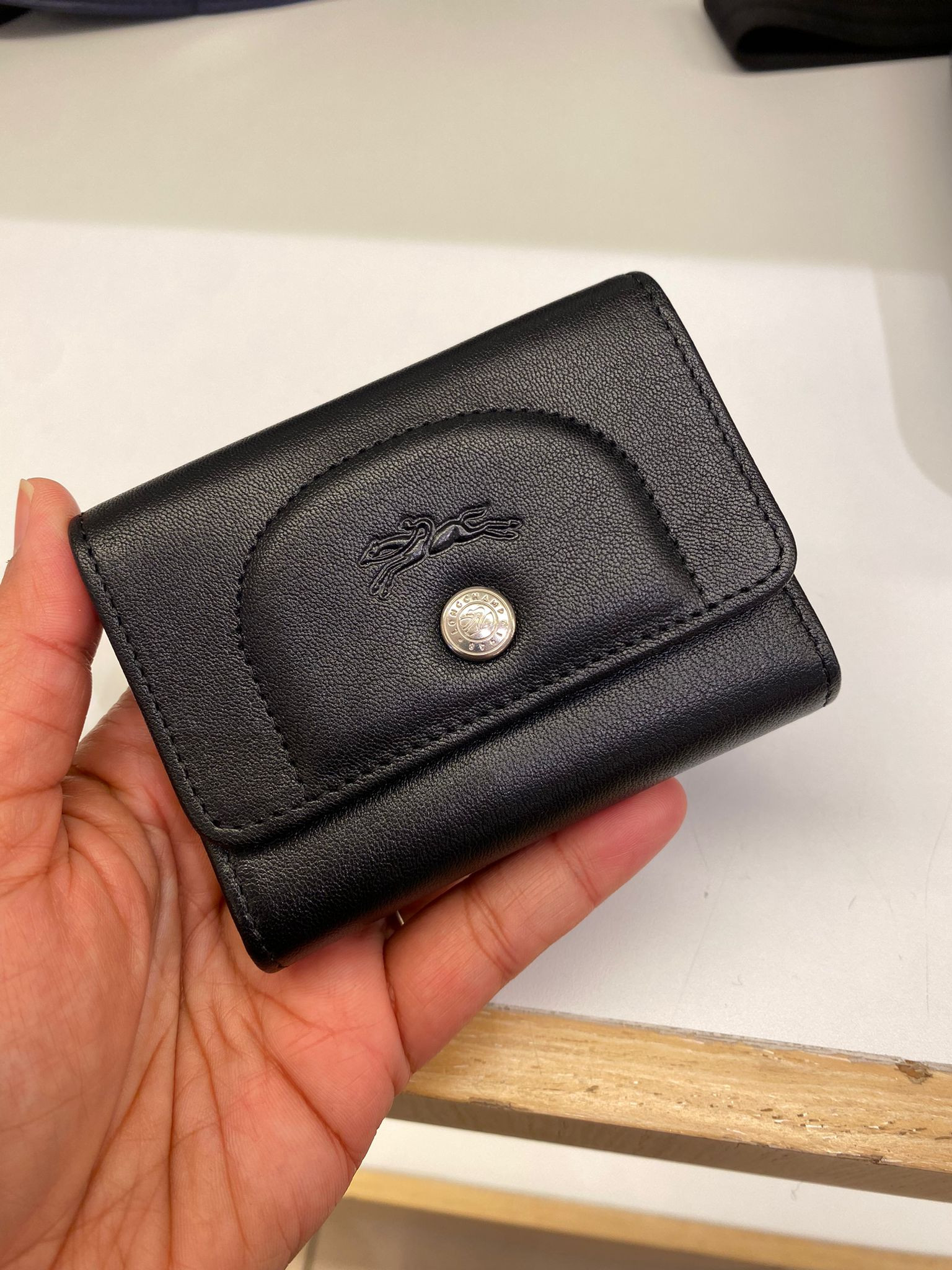 Longchamp Card Holder - Black - L3250937001