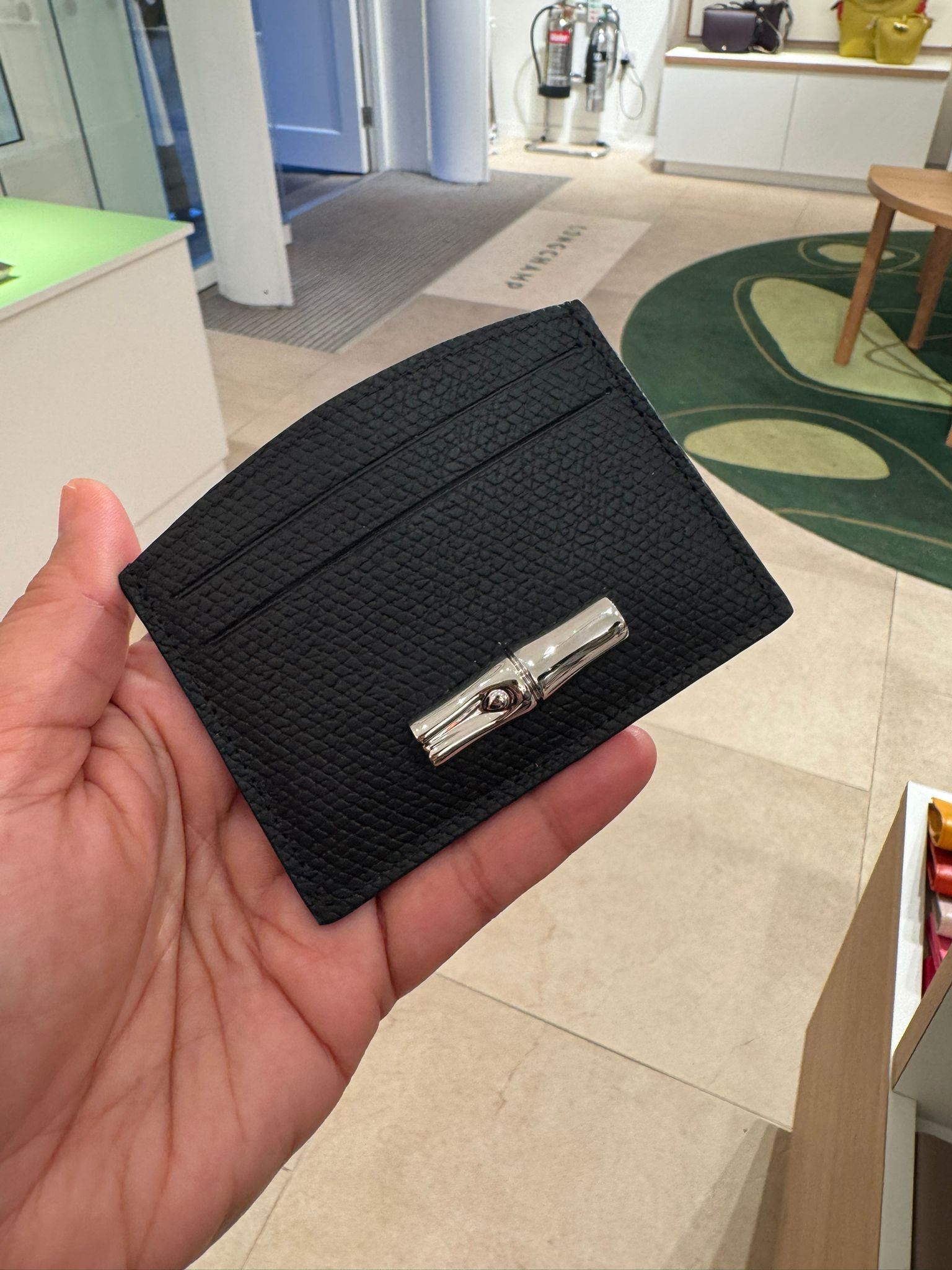 Longchamp Roseau Card Holder - Black - L3218HPN001