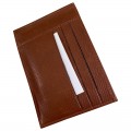 LONGCHAMP CARD HOLDER - NOIR / COGNAC - ONE SIZE