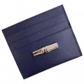 LONGCHAMP CARD HOLDER - ROSEAU NAVY BLUE - ONE SIZE L3219871006