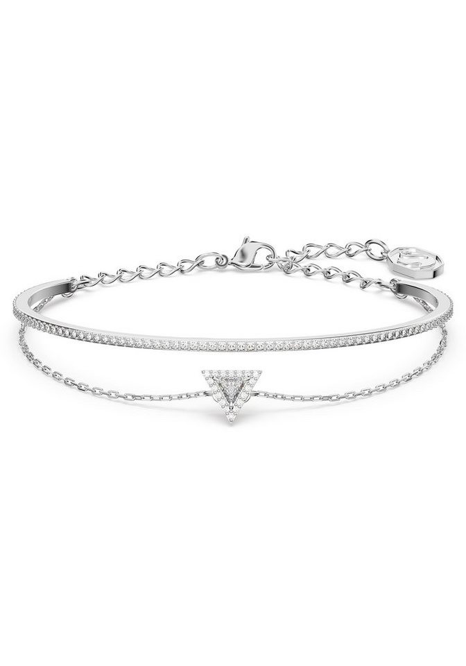 Swarovski Bangle - White/rhs - 5643732 / Size L