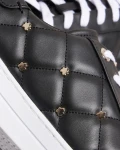 Ted Baker Quilted Sneaker with magnolia stud  - Libbin / Black - size Eur37 / Uk4