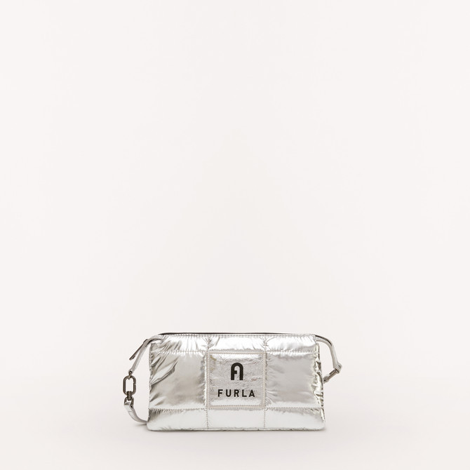 Furla Piuma Crossbody- Silver - Mini