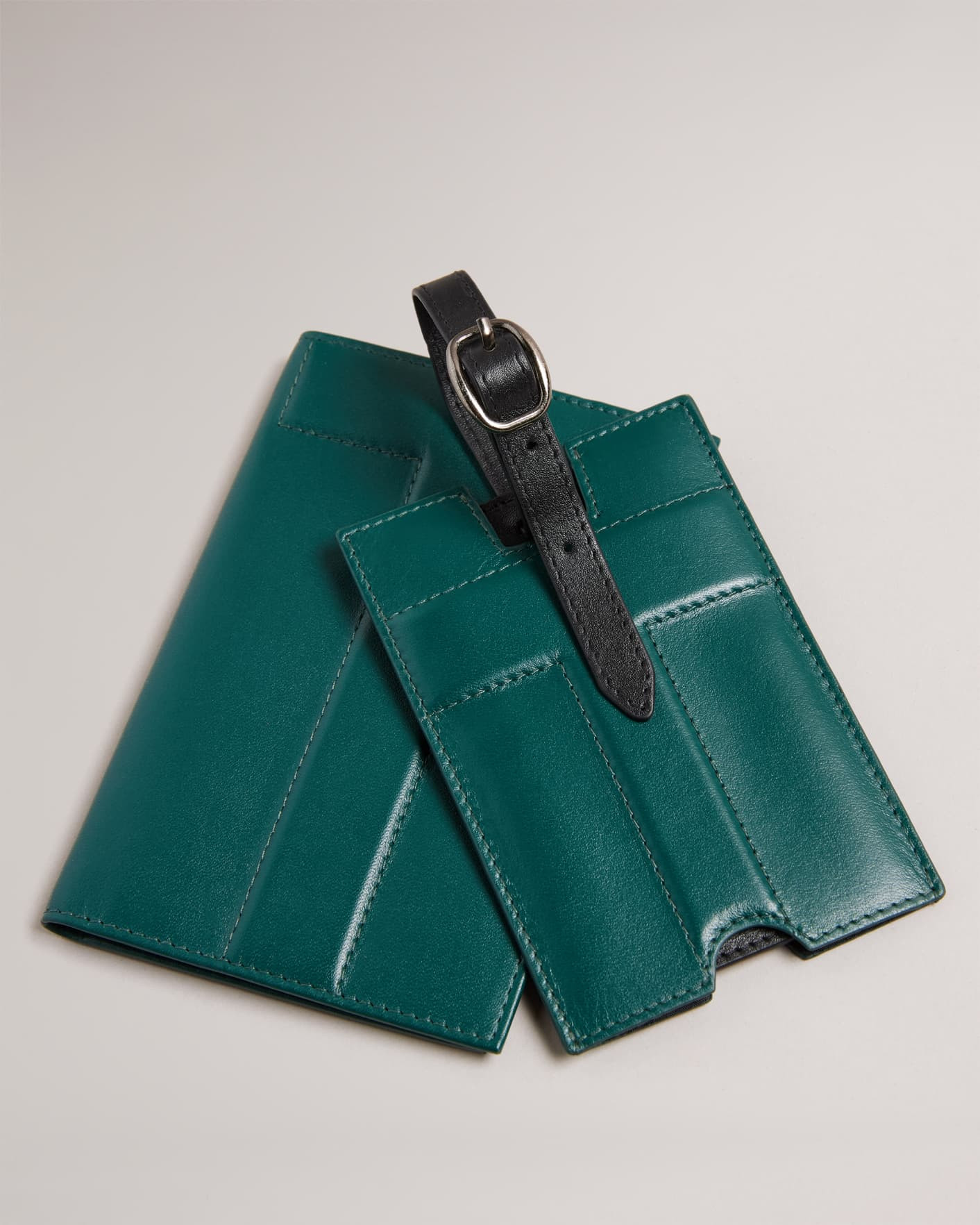 AzuraMart Ted Baker Passport Holder & Luggage Tag Set Ansam / Dk