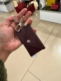 Longchamp Key Ring/ Card Holder - Grape - 36042HPHP52